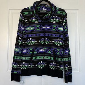 Lauren Active Ralph Lauren Aztec Print Pullover Thermal Top Women’s Size XL